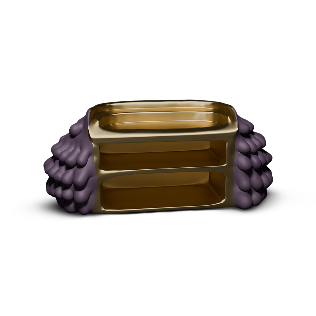 Designer-Barschrank in Violett