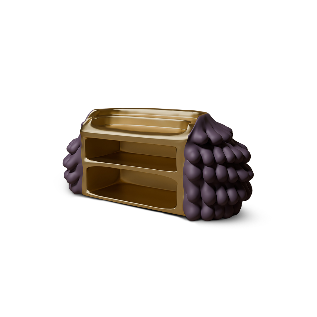 Violetter Barschrank