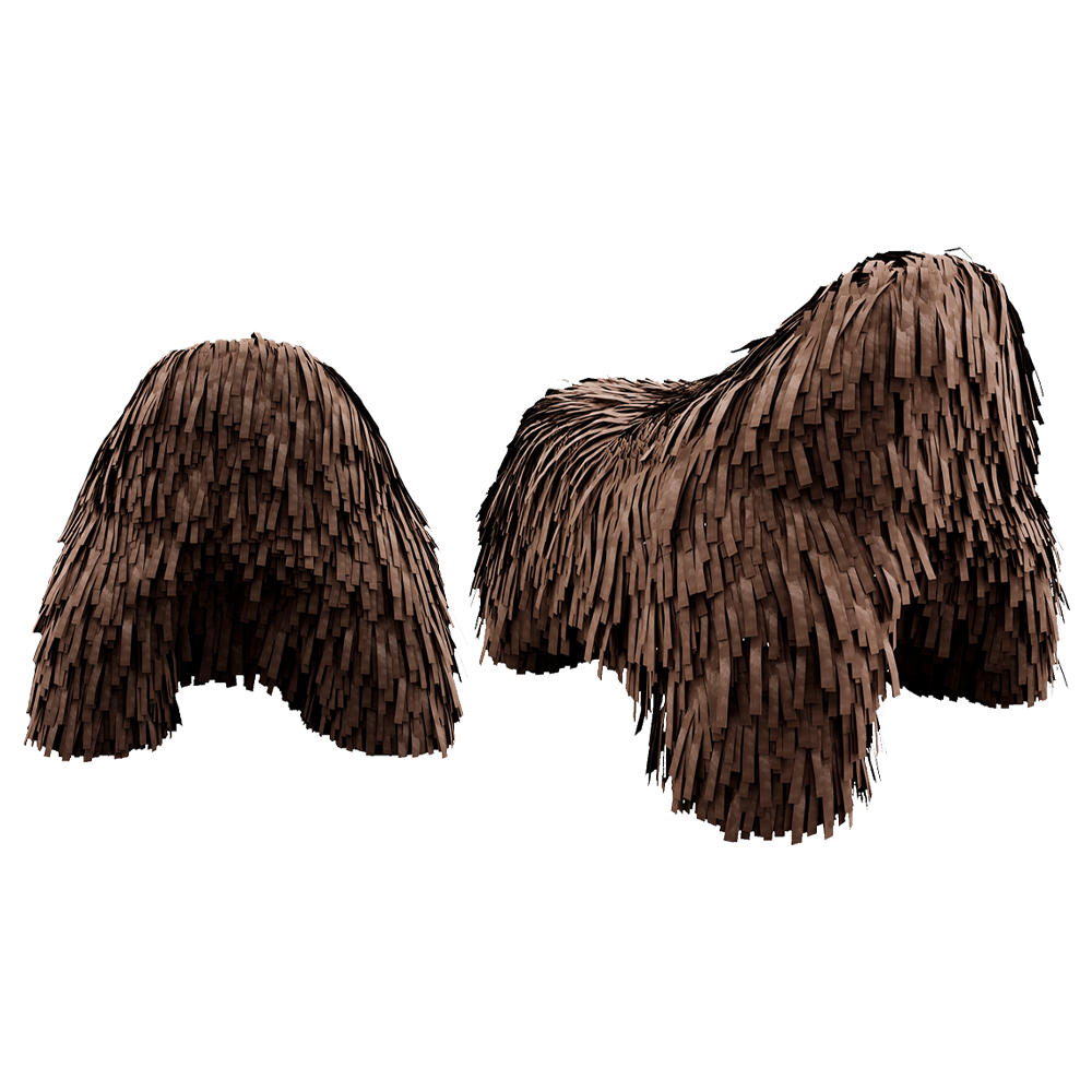 Puppy Pouffe Brown ist ein warmer Puff aus Veloursleder in Braun — plüschig, einladend und voller verspieltem Charme.