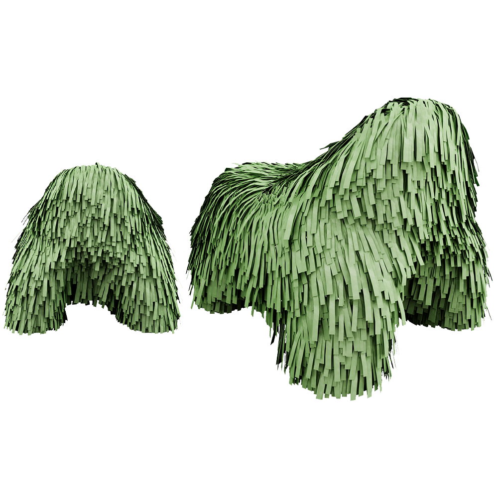 Puppy Pouffe Green ist ein Sitzpuff aus weichem Veloursleder in Grün — gemütlich und voller verspieltem Charme.