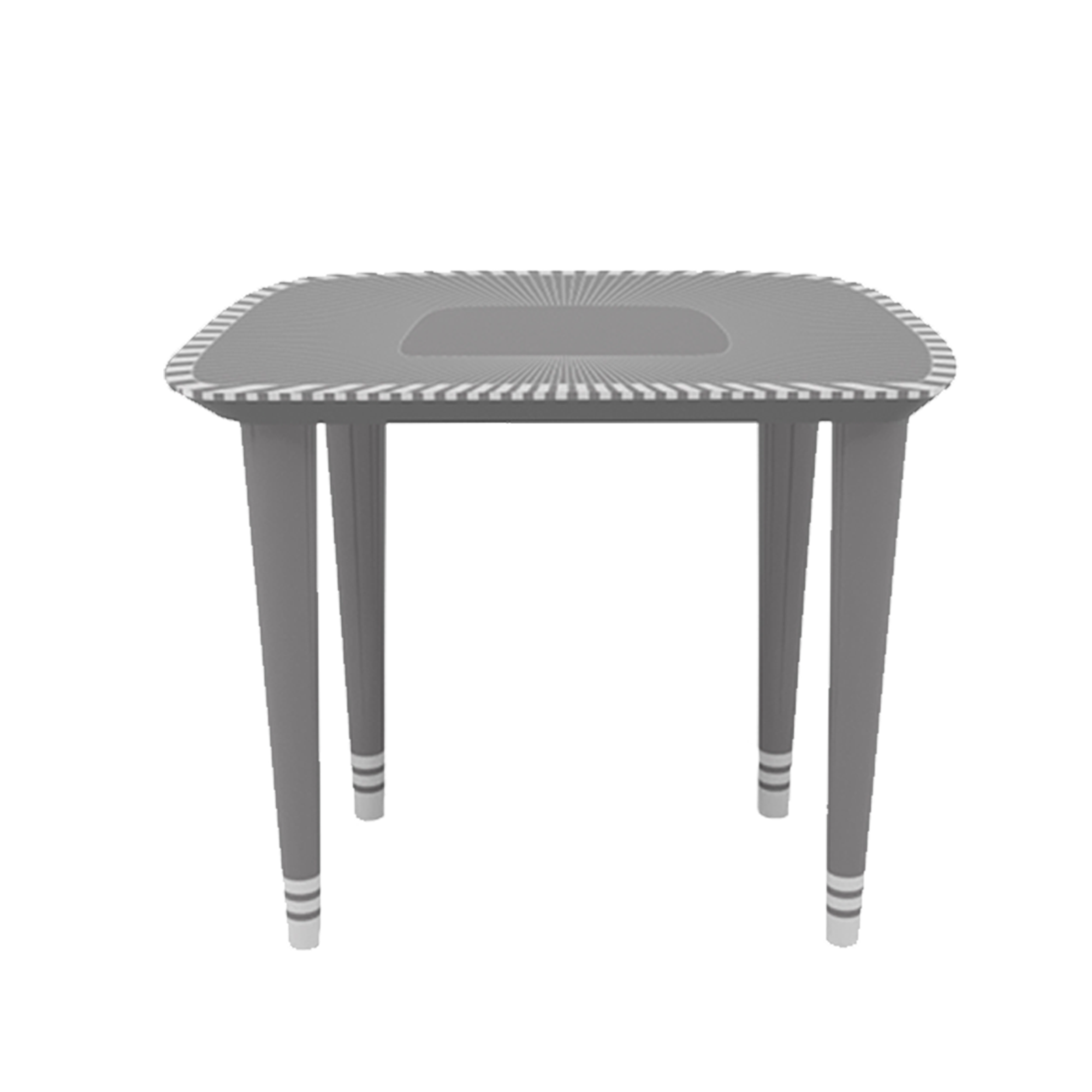 Bijou Grigio Sitz mit grauer und weißer Harzeinlage
