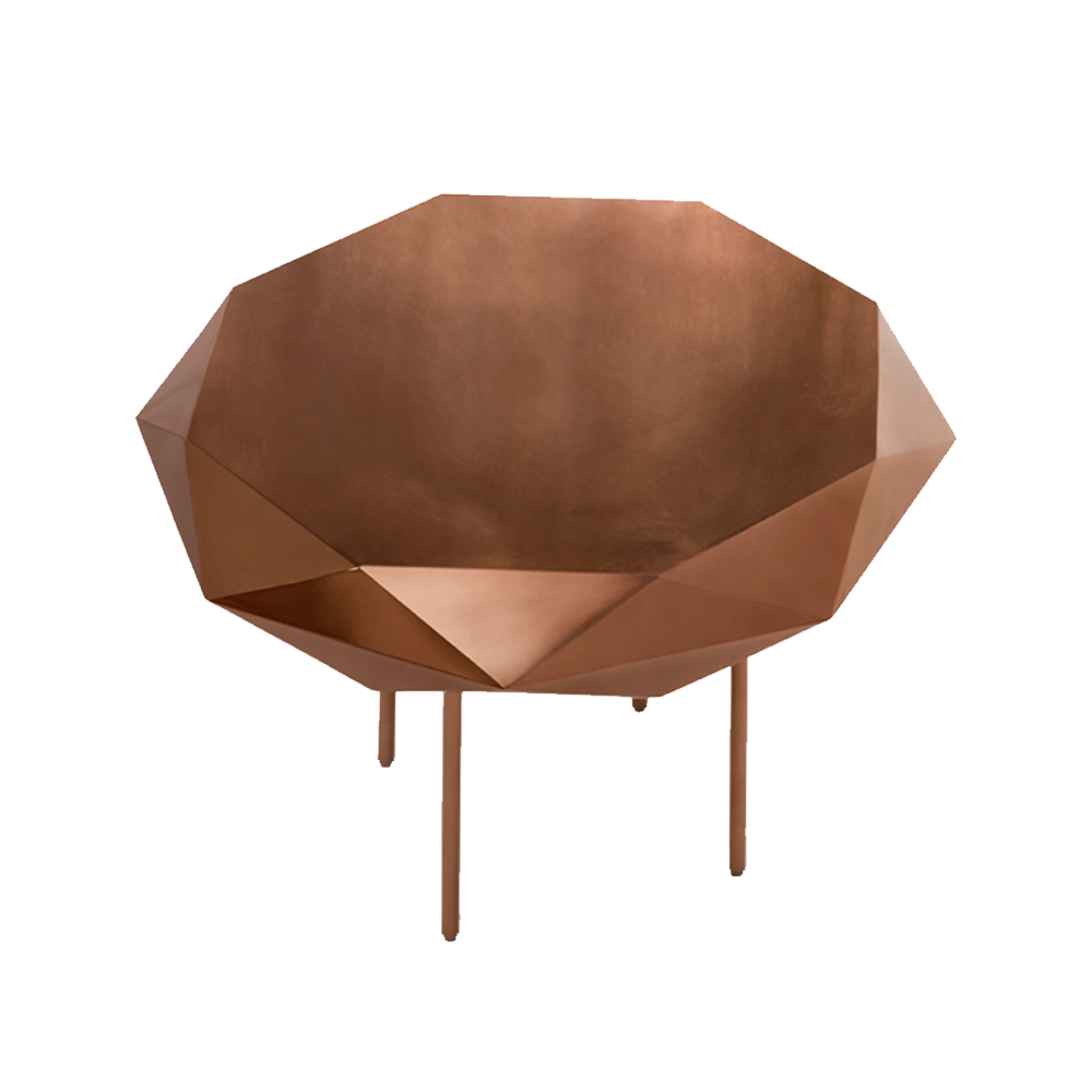 Stella Coffee Table Medium Rose, ein roségoldener Tisch mit sternenklaren Kanten und raffiniertem Charme.