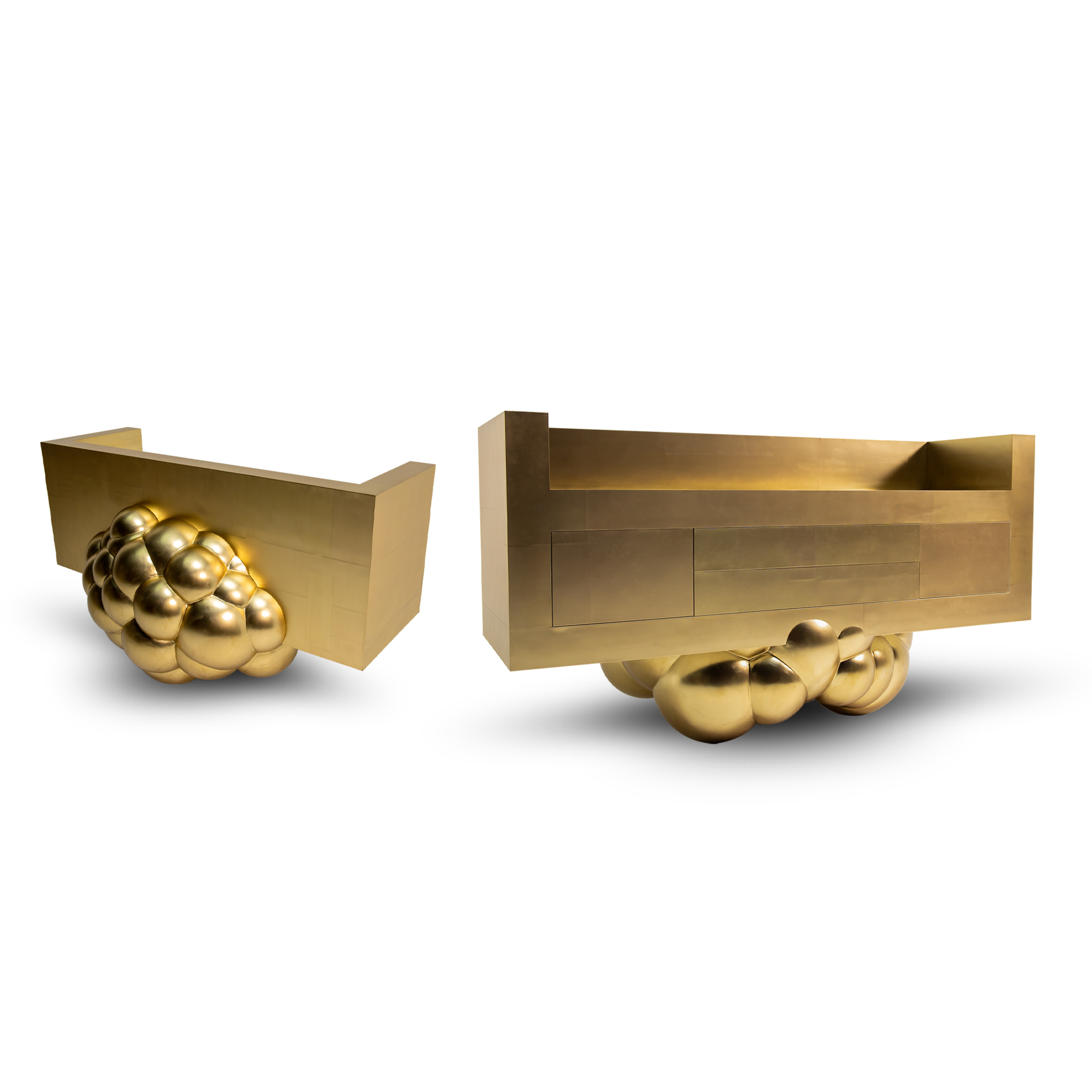 Cloud Console aus geformtem Messing; vielseitig und markant