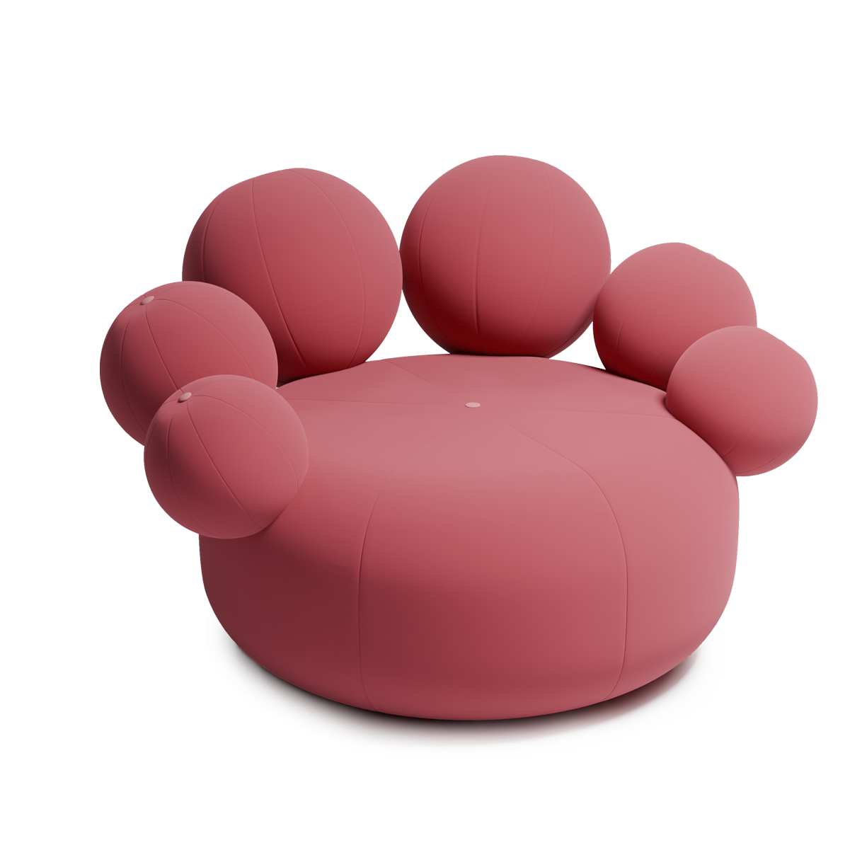 Flower Chair Rosa, skulpturaler, von Blumen inspirierter Stuhl.