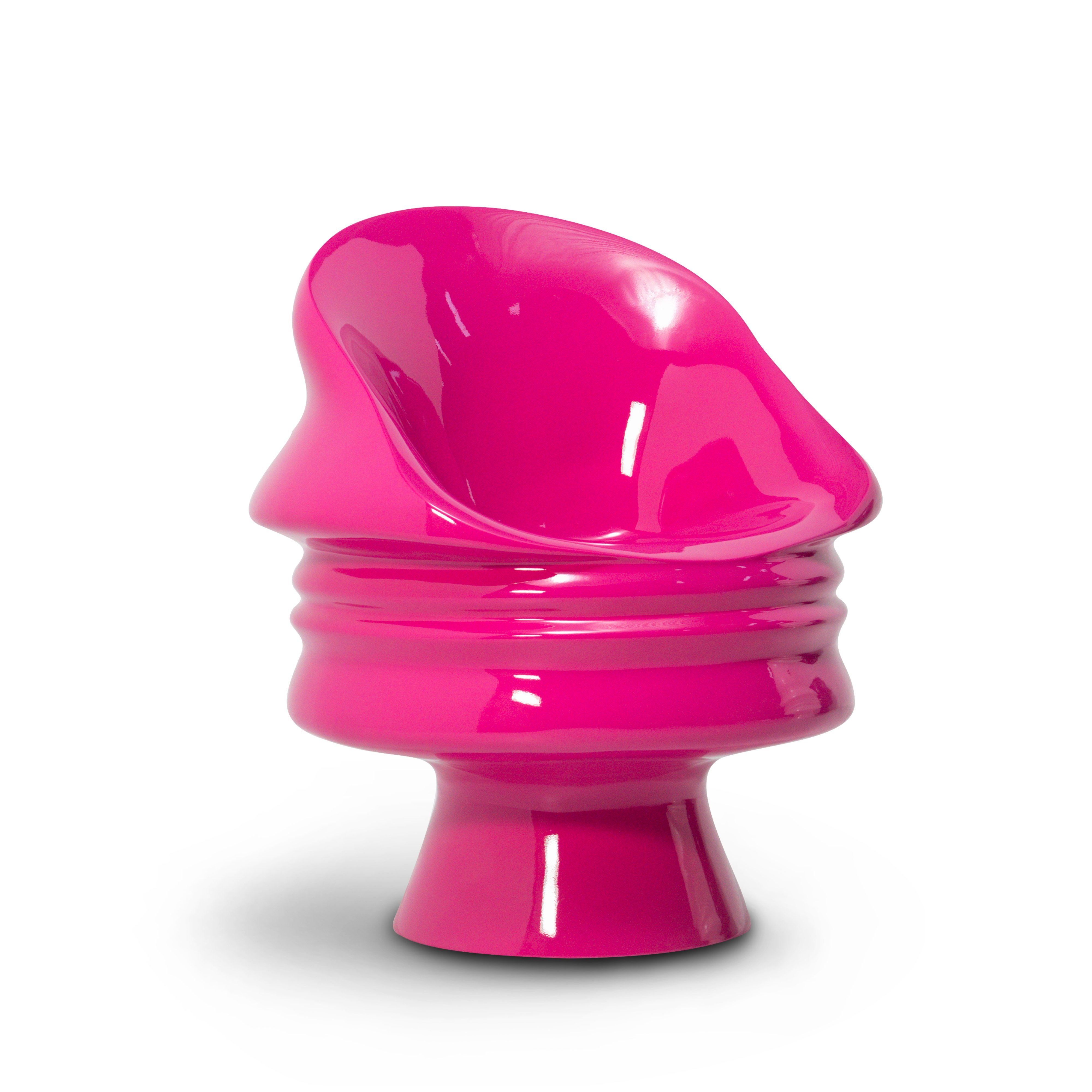 Luxury Pink Ego Chair by Designer Karim Rashid0