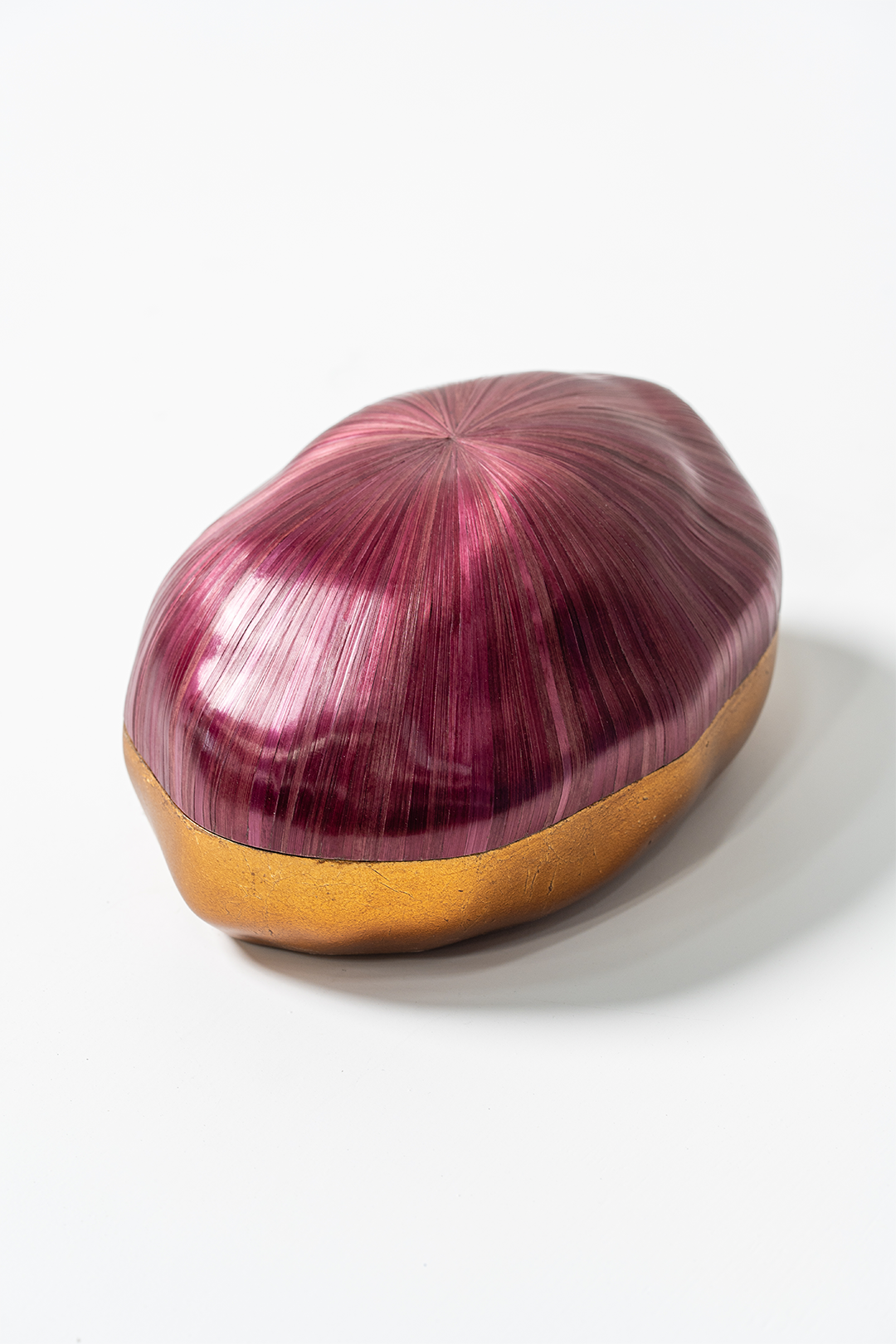 Meteor Medium - Luxury straw marquetry storage box